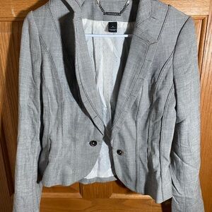 White House Black Market Gray Blazer